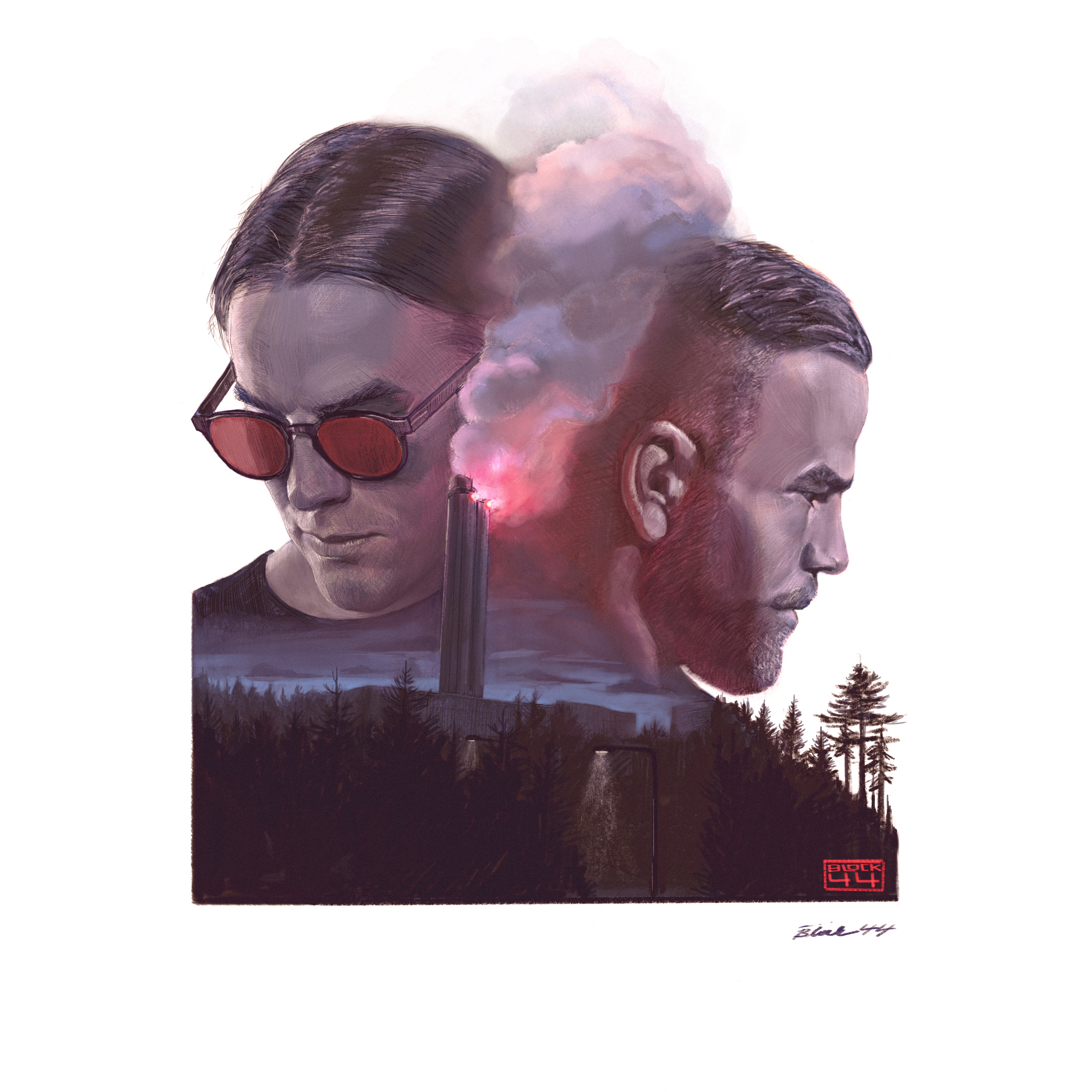 Block 44 (brush art poster)
